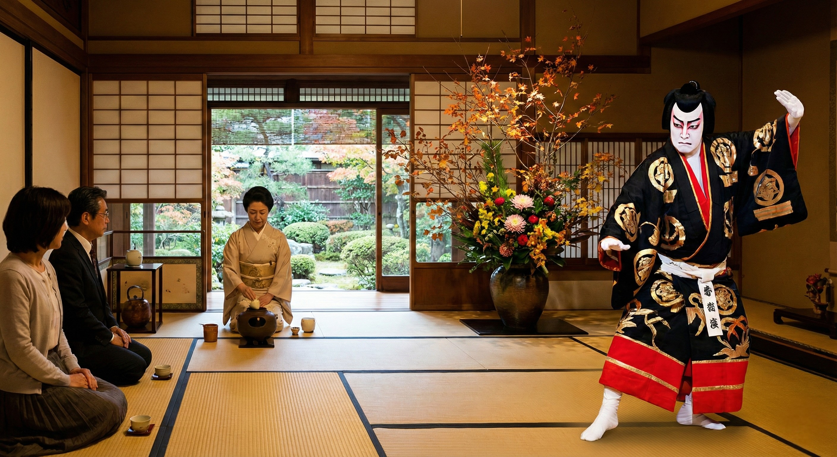 nghệ thuật Nhật Bản truyền thống qua trà đạo và Ikebana