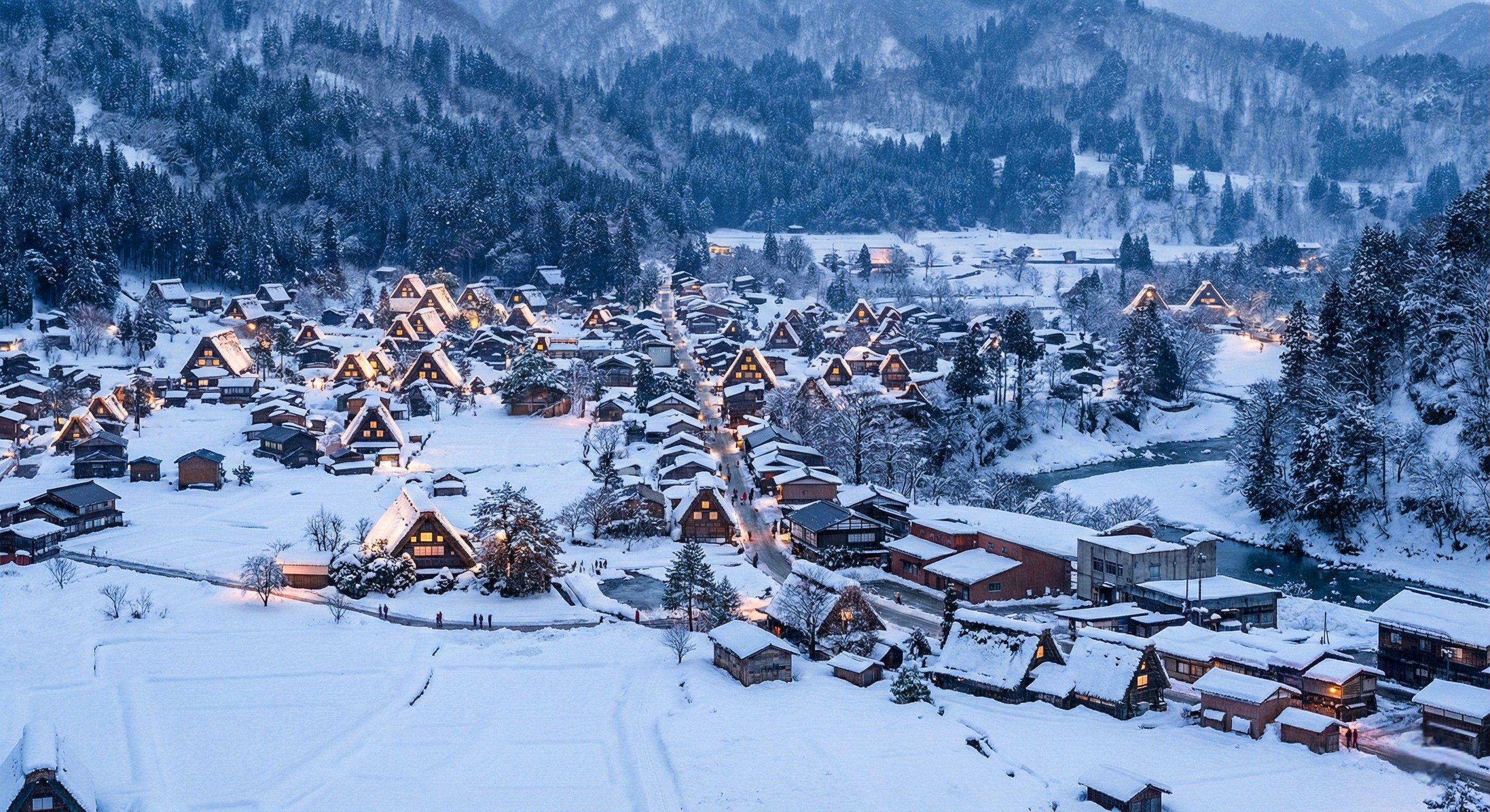 Địa điểm du lịch Nhật Bản làng cổ Shirakawa-go