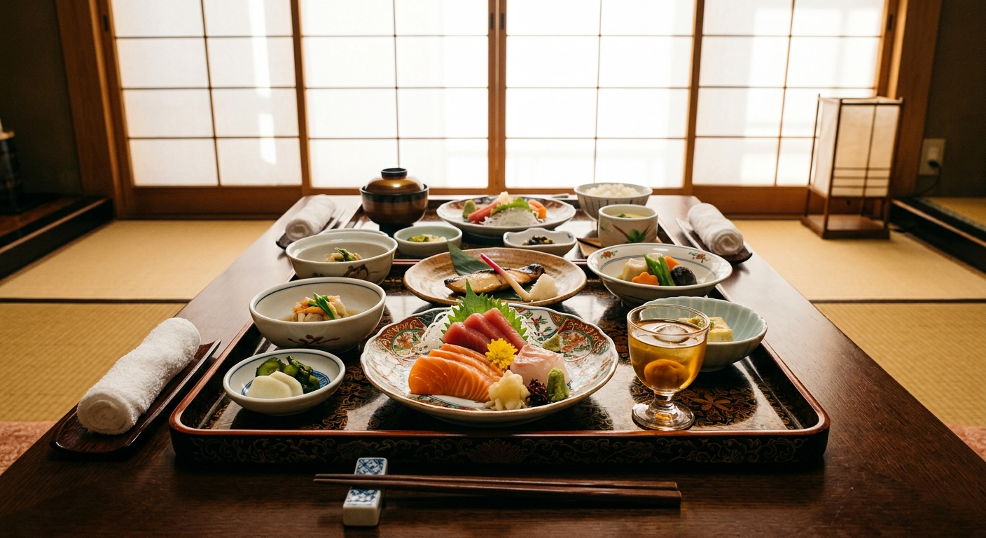 Sự kết hợp hoàn hảo giữa rượu mơ nhật umeshu và món ăn nhật bản sashimi tươi