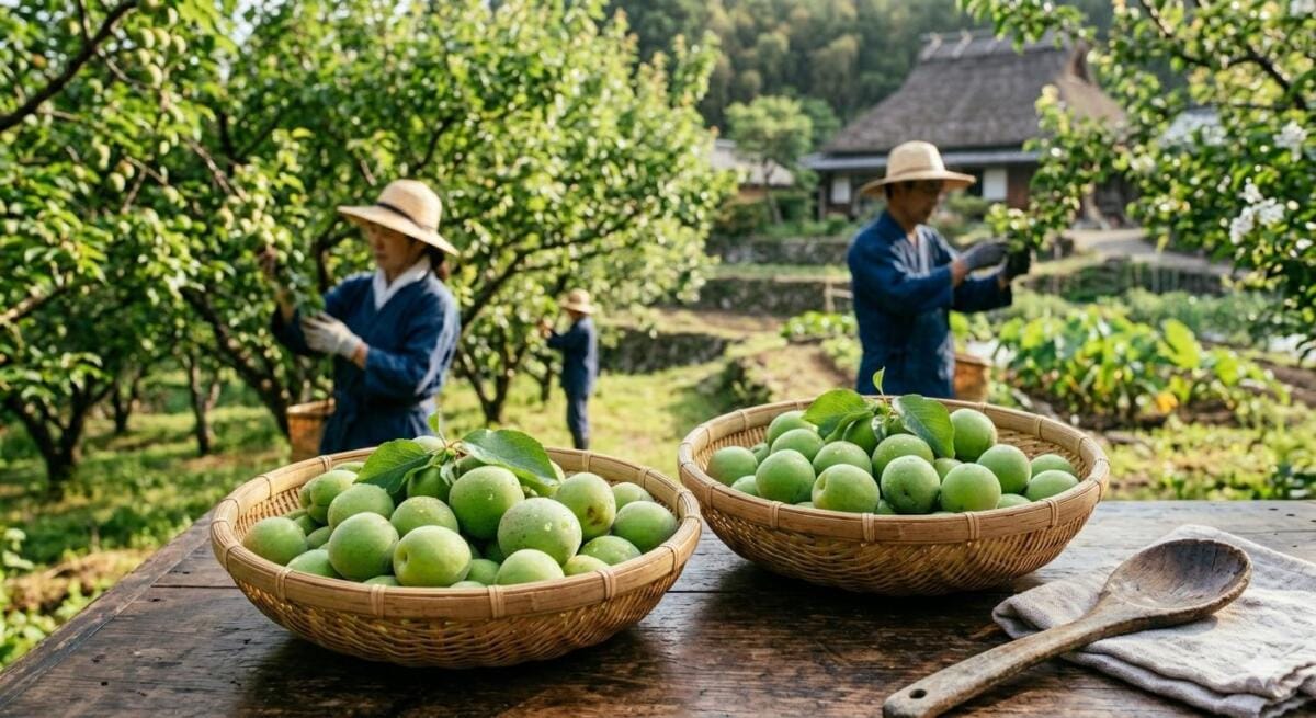 Quả mơ Ume dùng để làm rượu mơ Nhật Bản